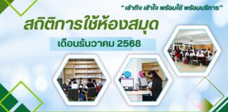 สถิติการให้บริการของห้องสมุด สำนักวิทยบริการฯ ประจำเดือนธันวาคม 2568